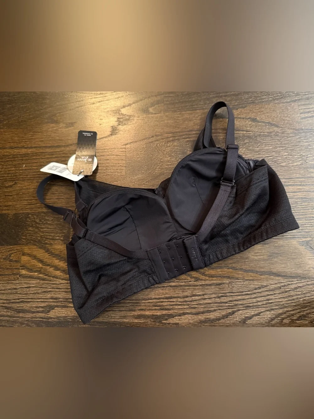 Everyday Support Black Underwire Bra with Breathable Fabric 36B